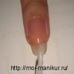 1 - Покрываем ногти прозрачным лаком для ногтей