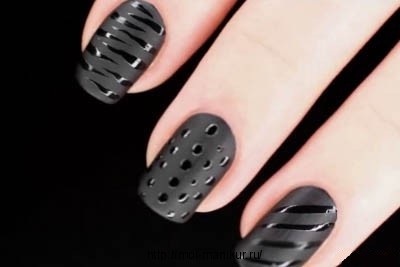 Матовый дизайн ногтей